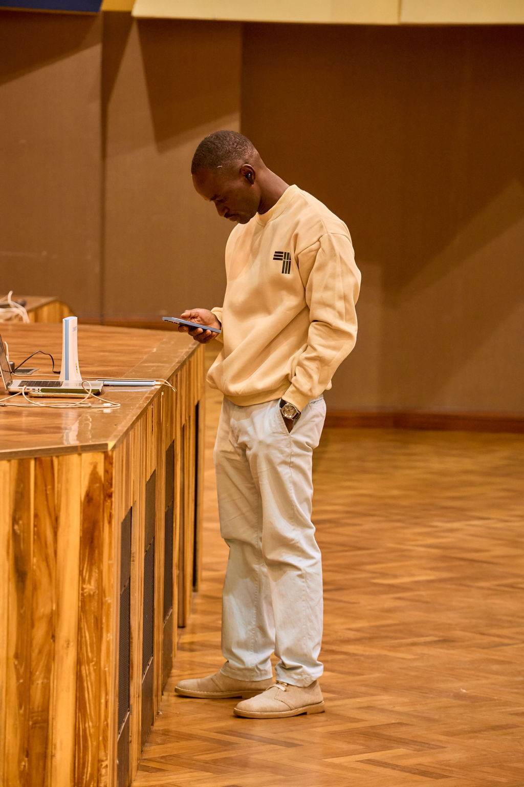 Students in an audience